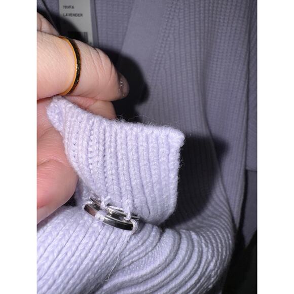 NWT! French Connection Women's Babysoft Sparkly Bow Cardigan - Picture 6 of 9